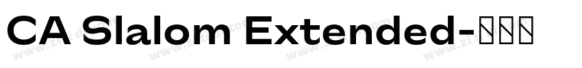 CA Slalom Extended字体转换